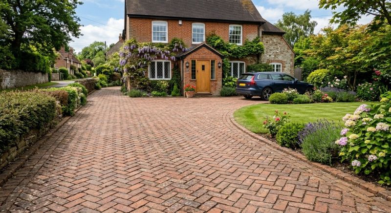 Brick Driveway Installation in Manchester, NH