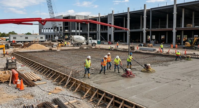 Commercial Slab Installation in Clarksville, TN