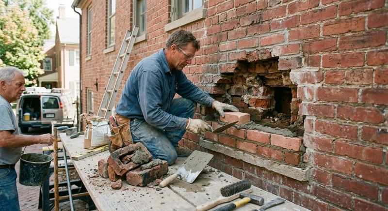 Masonry Steps Installation in Boston, MA